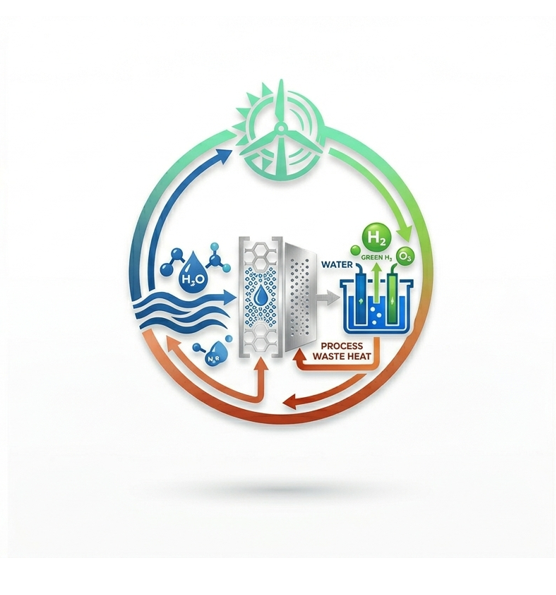 Integration of Membrane distillation in green hydrogen production to enhance its sustainability (HYDROMEM)